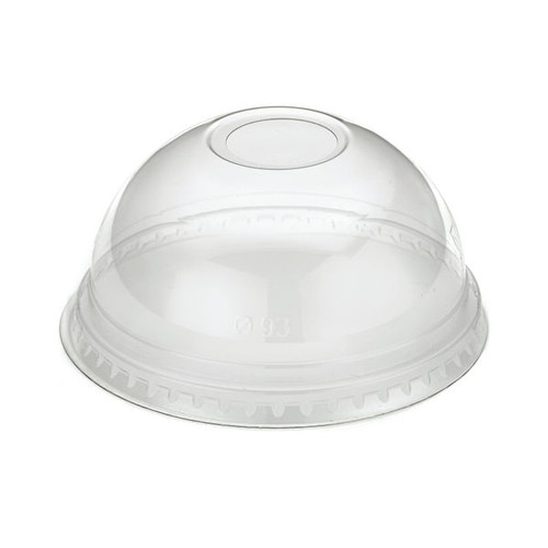 Go-Pak Domed Lid with Hole Recyclable PET 12oz (Pack of 1000) R10053