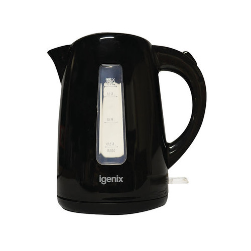 Igenix 1.7 Litre Jug Kettle Cordless Black 3Kw IG7205