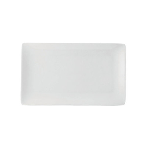 Pure White Rectangular Plate 11x6.25in/28x16cm (Pack of 6) E10004-B06018