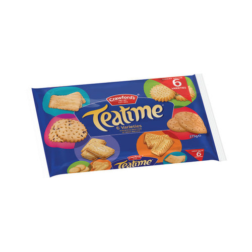 Crawfords Teatime Assorted Biscuits 275g 21421 Crawfords Teatime Assorted Biscuits 275g 21421
