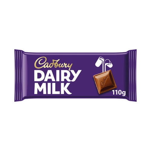 Cadbury Dairy Milk Chocolate Bar 110g 4057359 Cadbury Dairy Milk Chocolate Bar 110g 4057359