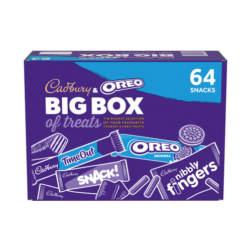 Cadbury and Oreo Big 64 Box of Treats Bulk Box 4313154 Cadbury and Oreo Big 64 Box of Treats Bulk Box 4313154