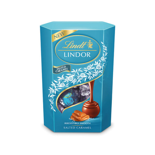 Lindt Lindor Cornet Salted Caramel Chocolate 200g 859892 Lindt Lindor Cornet Salted Caramel Chocolate 200g 859892