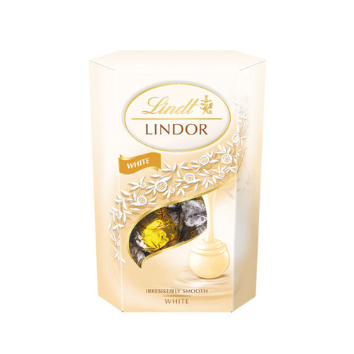 Lindt Lindor Cornet White Chocolate 200g 859054 Lindt Lindor Cornet White Chocolate 200g 859054