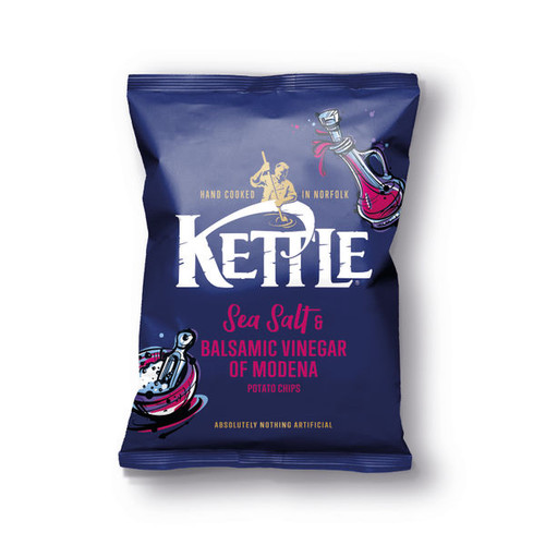 Kettle Sea Salt and Balsamic Vinegar Crisps (Pack of 54) FG001860 Kettle Sea Salt and Balsamic Vinegar Crisps (Pack of 54) FG001860