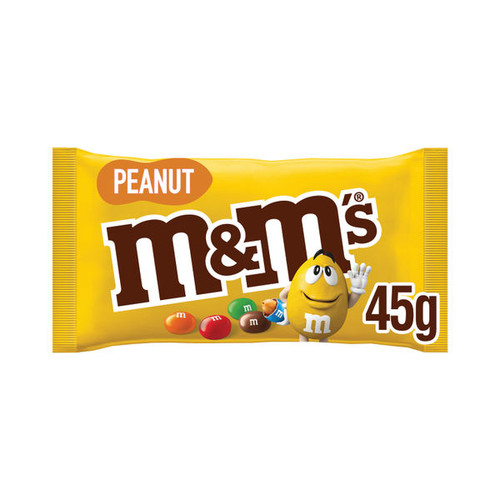 MMs Crunchy Peanut + Milk Chocolate Bag 45g (Pack of 24) 100531 MMs Crunchy Peanut + Milk Chocolate Bag 45g (Pack of 24) 100531