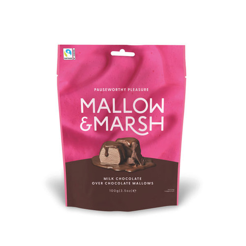 Mallow Marsh Double Chocolate Marshmallow Pouch (Pack of 6) 0401307 Mallow Marsh Double Chocolate Marshmallow Pouch (Pack of 6) 0401307