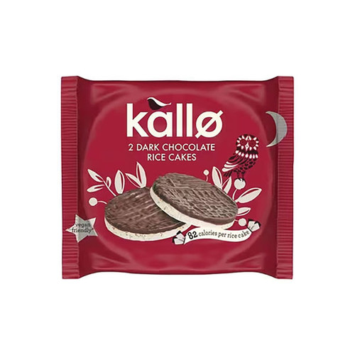 Kallo 2 Dark Chocolate Rice Cakes 33g (Pack of 30) 133914