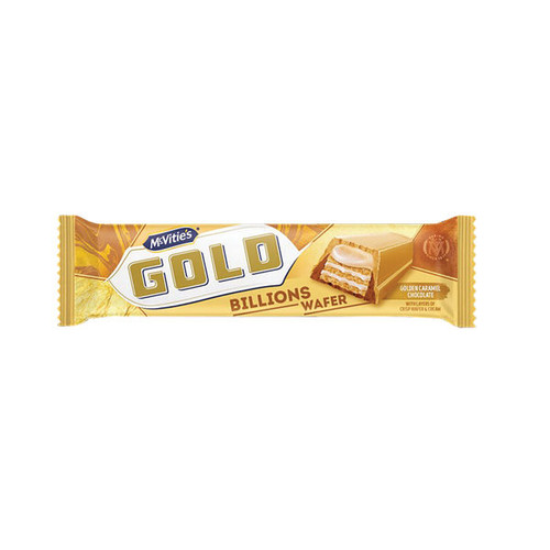 Mcvities Gold Billions Chocolate Wafer Bar 39.5g (Pack of 24) 45093 Mcvities Gold Billions Chocolate Wafer Bar 39.5g (Pack of 24) 45093