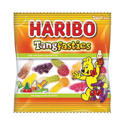 Haribo Tangfastics Minis 20g Bags (Pack of 100) HB91191 Haribo Tangfastics Minis 20g Bags (Pack of 100) HB91191
