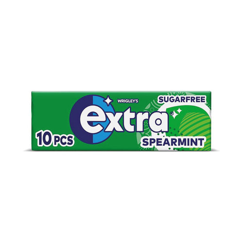 Wrigleys Extra Spearmint Sugar Free Chewing Gum (Pack of 30) 101086 Wrigleys Extra Spearmint Sugar Free Chewing Gum (Pack of 30) 101086