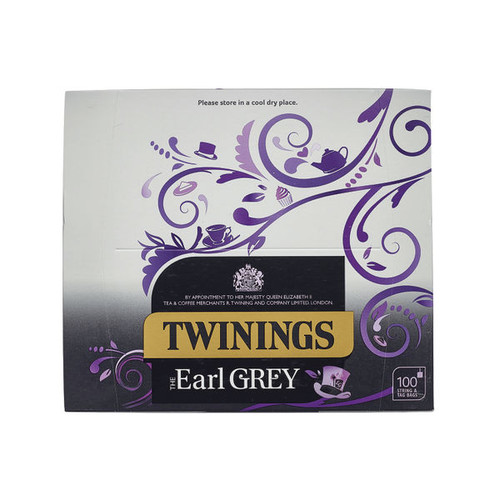 Twinings Earl Grey String and Tag Tea Bags (100 Pack) F09363 Twinings Earl Grey String and Tag Tea Bags (100 Pack) F09363