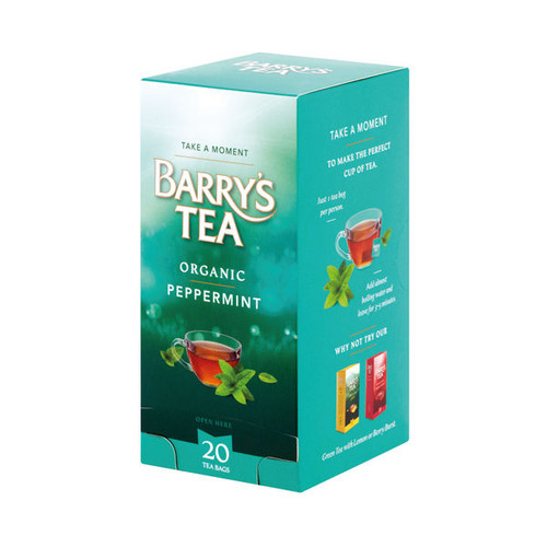 Barrys Organic Peppermint Tea String/Tag/Envelope (Pack of 20) 2805 Barrys Organic Peppermint Tea String/Tag/Envelope (Pack of 20) 2805
