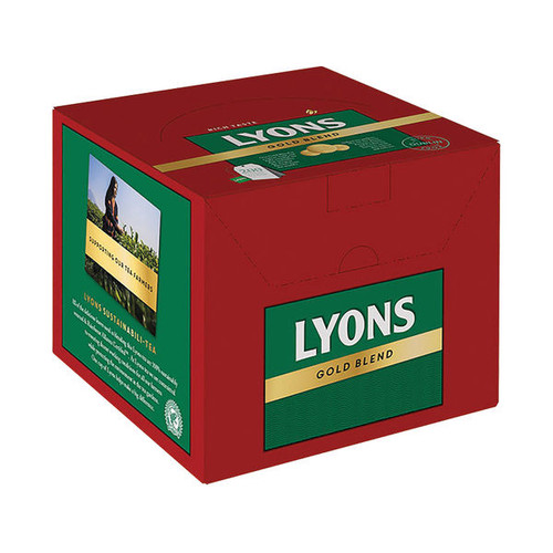 Lyons Gold Blend Enveloped Tea Bags (Pack of 200) 536326 Lyons Gold Blend Enveloped Tea Bags (Pack of 200) 536326