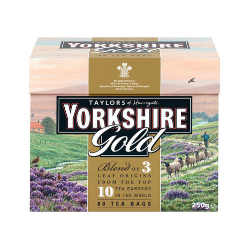 Yorkshire Tea Gold Tea Bags (Pack of 80) 1053 Yorkshire Tea Gold Tea Bags (Pack of 80) 1053
