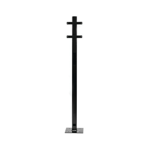 Evec Mounting Post for 1x Wall Mount Charger Steel Black SCP01