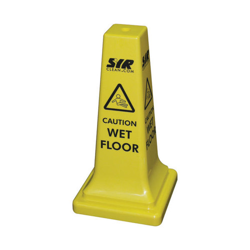 SYR Caution Wet Floor Hazard Warning Cone 21 Inches 992387 SYR Caution Wet Floor Hazard Warning Cone 21 Inches 992387
