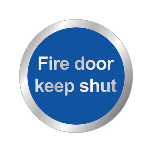 Safety Sign Fire Door Keep Shut 76mm RDS15 Safety Sign Fire Door Keep Shut 76mm RDS15