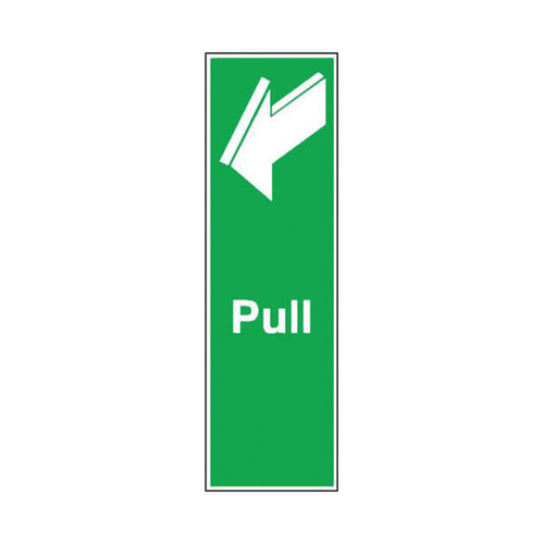 Safety Sign Pull 150x50mm Self-Adhesive (Universal symbol and colour scheme) FX05312S Safety Sign Pull 150x50mm Self-Adhesive (Universal symbol and colour scheme) FX05312S