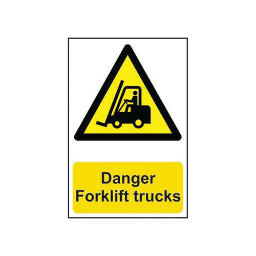 Spectrum Safety Sign Danger Forklift Trucks PVC 400x600mm 4101 Spectrum Safety Sign Danger Forklift Trucks PVC 400x600mm 4101