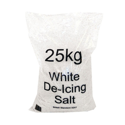 White Winter De-Icing Salt 25kg Bag (10 Pack) 383499
