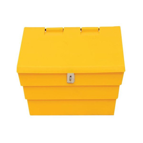 Mini Salt and Grit Bin with Locking Lid Yellow 50L 389111