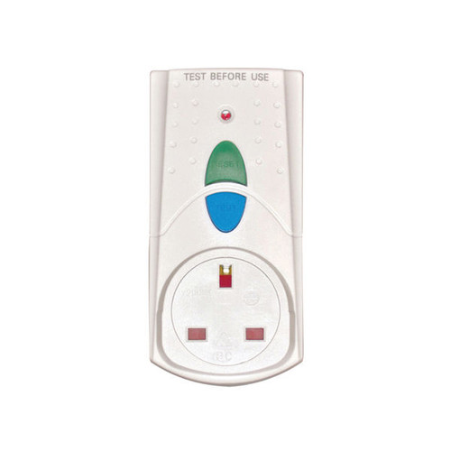 RCD Safety Plug White (Takes 3000 up to Watts and 13 Amps) PB5000