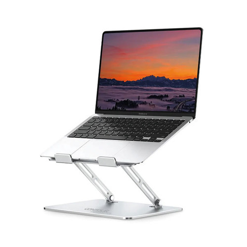 Contour Ergonomics Adjustable Aluminium Laptop Stand For Laptops Up To 17 Inches Silver CE10135 Contour Ergonomics Adjustable Aluminium Laptop Stand For Laptops Up To 17 Inches Silver CE10135