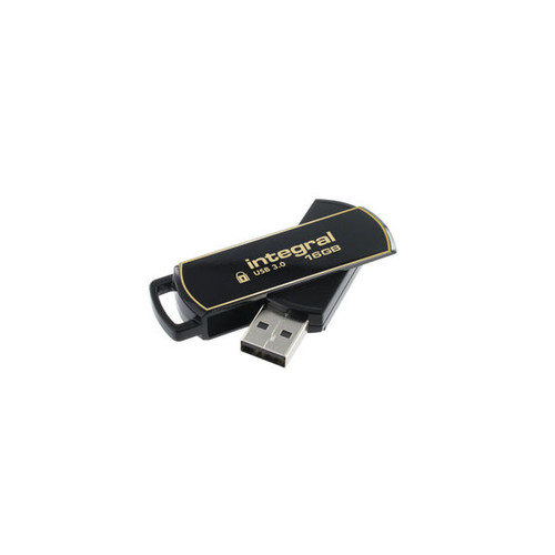 Integral Secure 360 Encrypted USB 3.0 16GB Drive IINFD16GB360SEC3