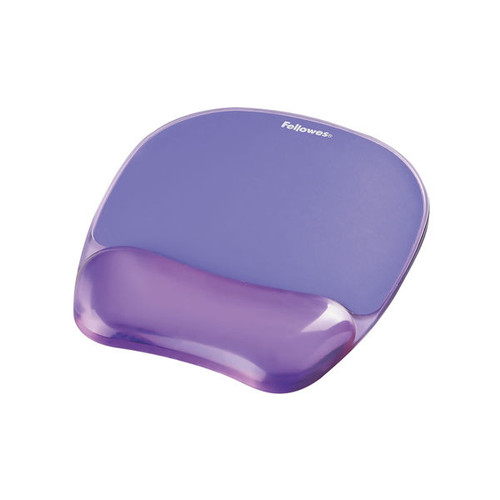 Fellowes Crystals Gel Mouse Pad Purple 9144103 Fellowes Crystals Gel Mouse Pad Purple 9144103