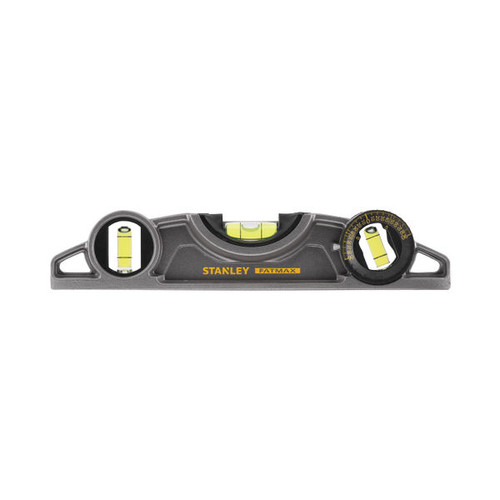 Stanley Fatmax Magnetic Torpedo Level 250mm Black 0-43-609 Stanley Fatmax Magnetic Torpedo Level 250mm Black 0-43-609