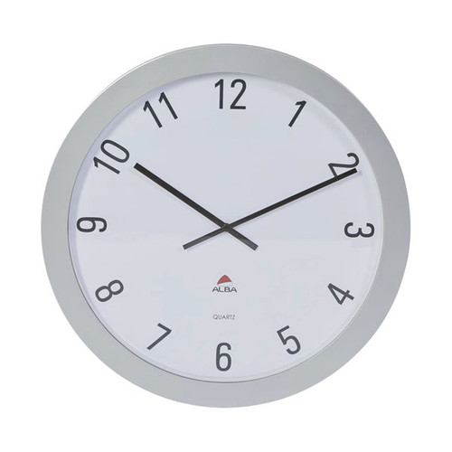 Alba Giant Wall Clock60cm ABS Glass/Grey Metal HORGIANT Alba Giant Wall Clock60cm ABS Glass/Grey Metal HORGIANT