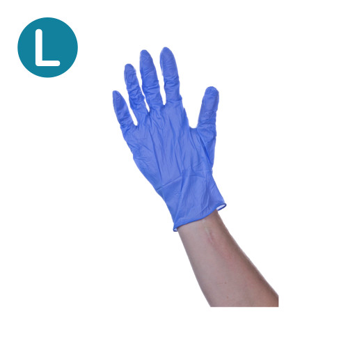 Bodyguards Sterile Nitrile Examination Gloves Blue (Large) (Pack of 50) Bodyguards Sterile Nitrile Examination Gloves Blue (Large) (Pack of 50)