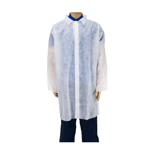 Disposable Non Woven Visitor Coats (X–Large) (Pack of 100)