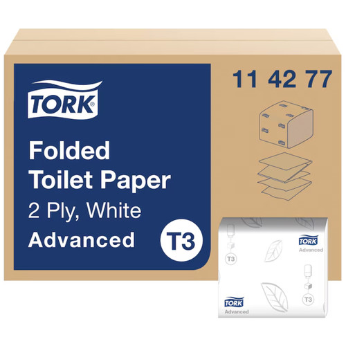 Tork® Folded Toilet Paper Rolls Advanced T3