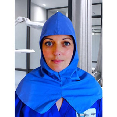 Eco Ninjas™ Reusable Theatre Badge Hoods Royal Blue (Large)