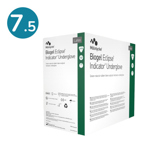 BiogelĀ® Eclipse Indicator Latex Undergloves (7.5) (Pack of 50) BiogelĀ® Eclipse Indicator Latex Undergloves (7.5) (Pack of 50)