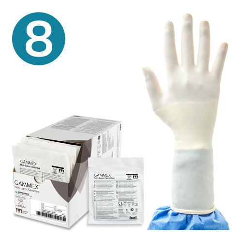 Gammex® Non–Latex Sensitive Neoprene Surgical Gloves Natural (8.0) (Pack of 50) Gammex® Non–Latex Sensitive Neoprene Surgical Gloves Natural (8.0) (Pack of 50)
