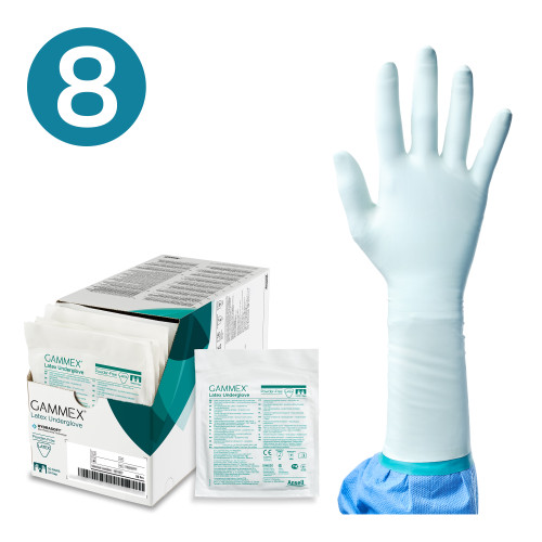 Gammex® Powder–Free Latex Surgical Undergloves Green (8.0) (Pack of 50) Gammex® Powder–Free Latex Surgical Undergloves Green (8.0) (Pack of 50)