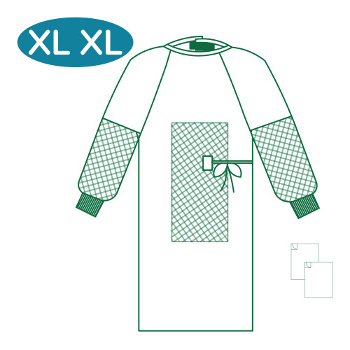 365 Impervious Surgical Gowns (X–Large X–Long) (Pack of 30)