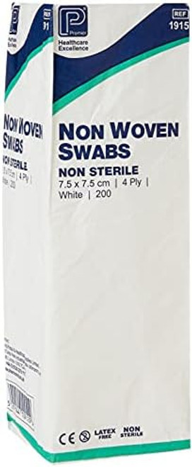 Topper 12 Non–Sterile 6–Ply Non Woven Swabs White (10 x 10 cm) (Pack of 100) Topper 12 Non–Sterile 6–Ply Non Woven Swabs White (10 x 10 cm) (Pack of 100)