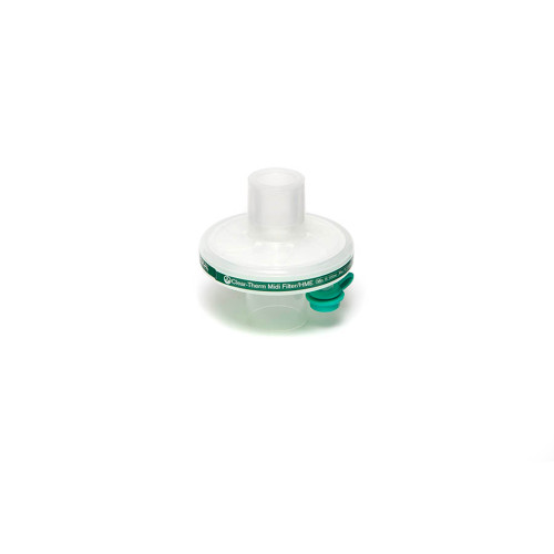 Clear–Therm™ Midi Heat & Moisture Exchanging Filters (HMEF) With Luer Port (Pack of 100)