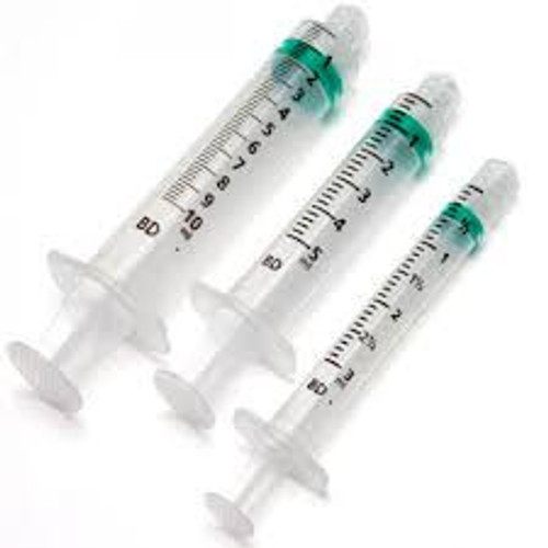 Emerald Luer Slip Concentric Syringes (10 ml) (Pack of 100)