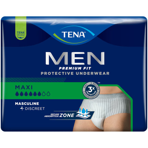 TENA® Men Premium Fit Protective Underwear Maxi (Small/Medium) (Pack of 10)