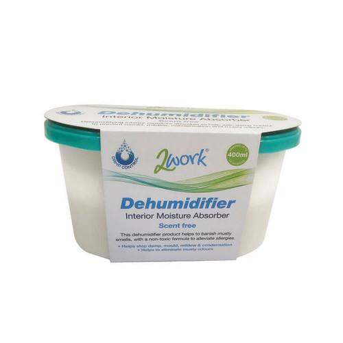 2Work Scent Free Moisture Absorber Dehumidifier 180g 2W10174