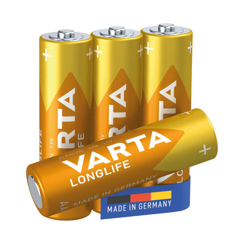 Varta Longlife AA Battery (Pack of 4) 04106101414