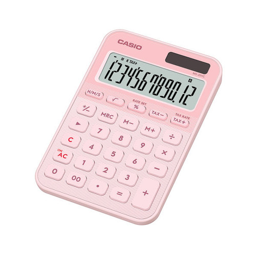 Casio MS-20YC Mini Desk Calculator Light Pink MS-20YC-LP-W-EP