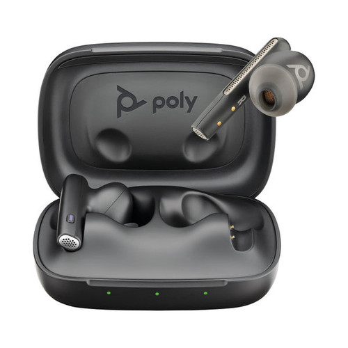 Poly Voyager Free 60 UC M Carbon Black Earbuds +BT700 USB-C Adapter +Basic Charge Case 7Y8L8AA