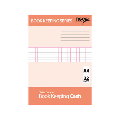 Book Keeping Cash Book A4 (6 Pack) 302299