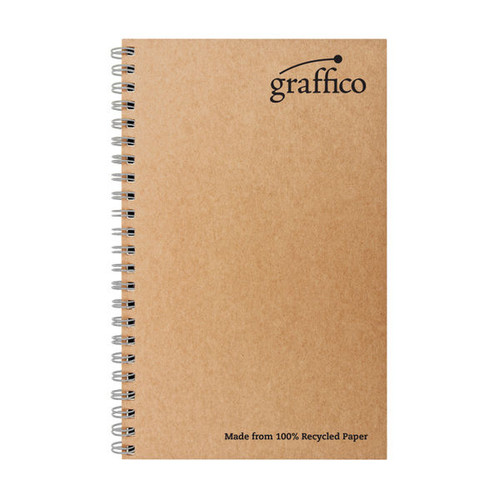 Graffico by 5 Star Recycled Wirebound Notebook 160p A5 (Pack of 10) EN07341